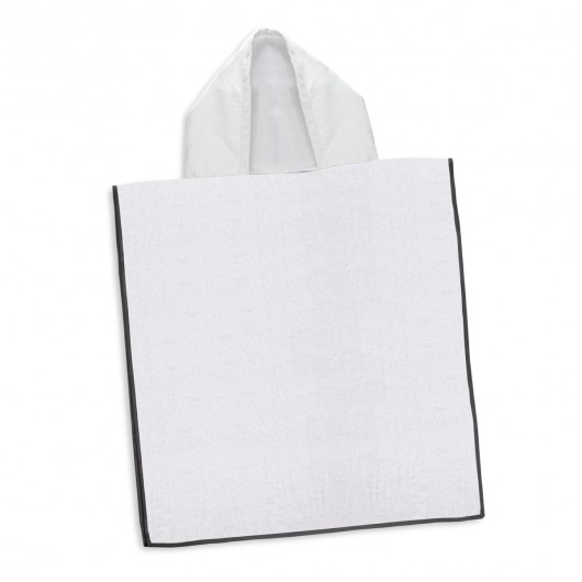 Kids Hooded Towels black overlocking